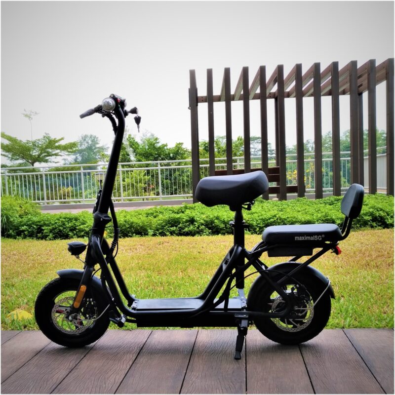 PMD-F-09S 12.5AH / PMD-F-09, 48V Foldable / Seated Electric Scooter - Image 4